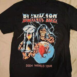 Blink 182 2024 World Tour Two Sides Punk Rock Retro T-Shirt